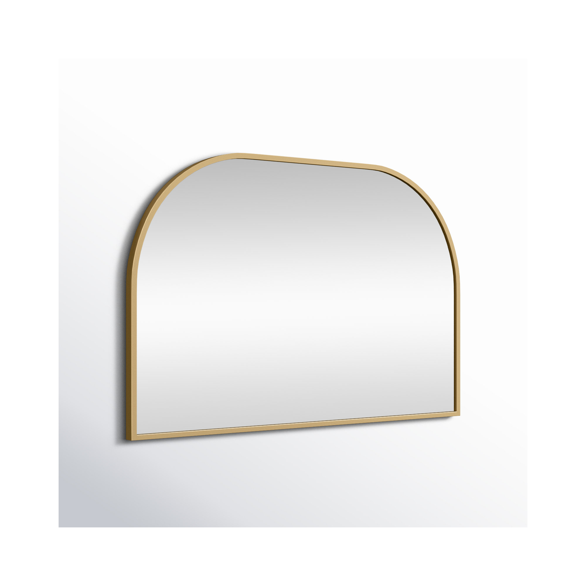 Sabine Metal Wide Arch Wall Mirror, 24" x 36", Brass