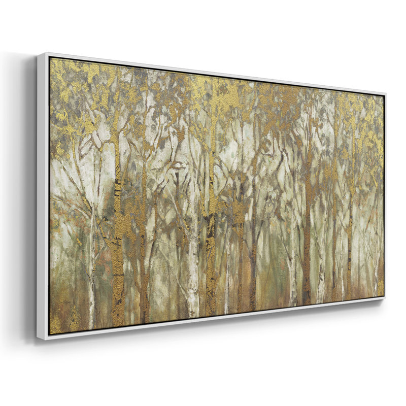 Birch Grove - Toile tendue avec châssis encadré - Prêt à accrocher, H 21 po x l 41 po