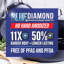 Ensemble de poêles à frire antiadhésives 2 pièces Blue Diamond, 10 po et 12 po