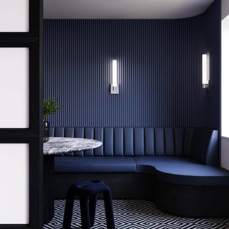 Scepter 1 - Light LED Wallchiere, Satin Brass, Yellow, 3000K