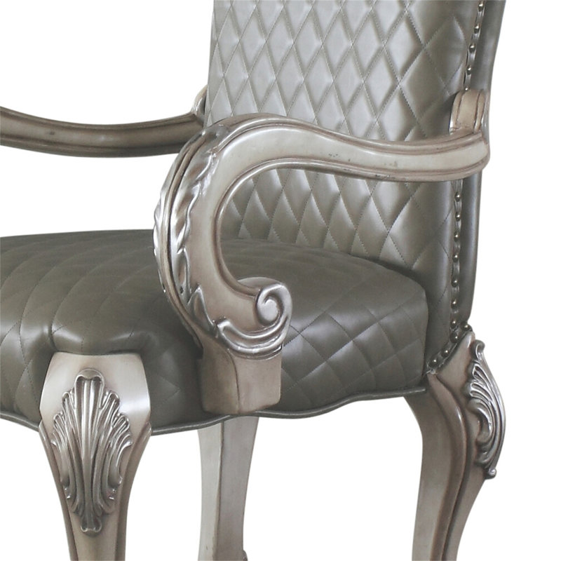 Chaise avec accoudoirs en cuir synthétique Dresde Dresde (ensemble de 2)