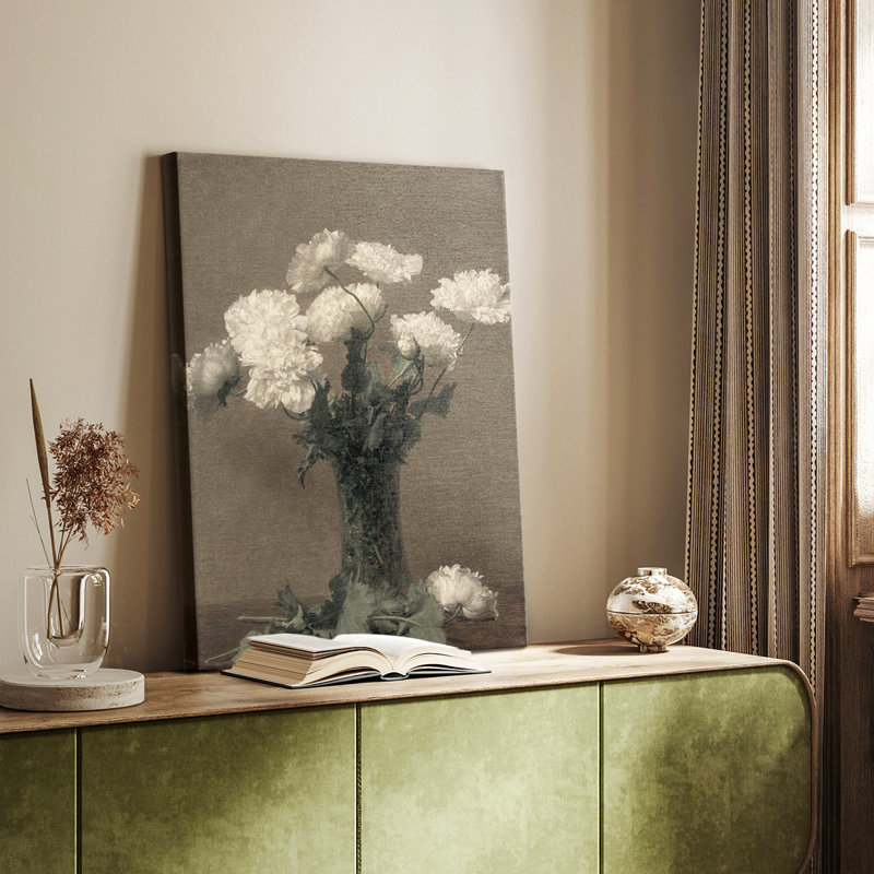 Imprimé floral rétro CCXL - galerie Cavas sur mesure, H 27 po x l 18 po