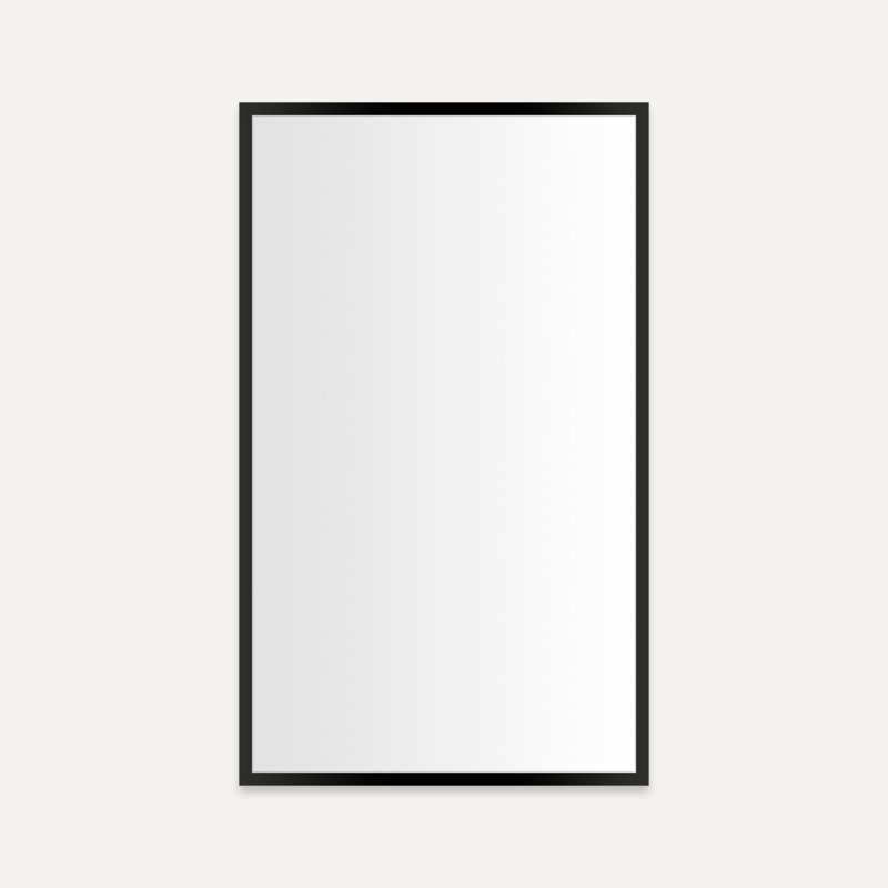 Profiles Edge Medicine Cabinet With Electric Upgrade, Left, Matte Black, 30" H x 19.25" W x 4" D