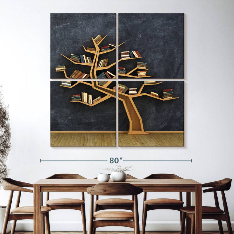 Tree Bookshelf, 74" H x 74" W
