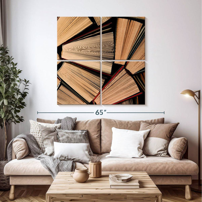 Kerner Book Collection, 45" H x 45" W