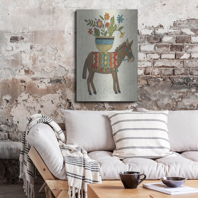  «Market Boro 1» par Chariklia Zarris, art mural en métal, 24 po x 36 po, H 36 po x l 24 po