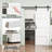 Paneled Solid Manufactured Wood Barn Door with Installation Hardware Kit-76581558-70988271