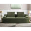 Mousse de salon 4 places - Revêtement en velours côtelé doux, ergonomique, large, sans assemblage, 90 po de large, assemblage en mousse complète, velours côtelé, 90 po-995175789