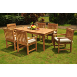 Payson Outdoor 7 - Piece Teak Dining Set