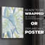 Feuilles aqua tropicales I - impression sur toile seulement - NON-CADRE-2107479060