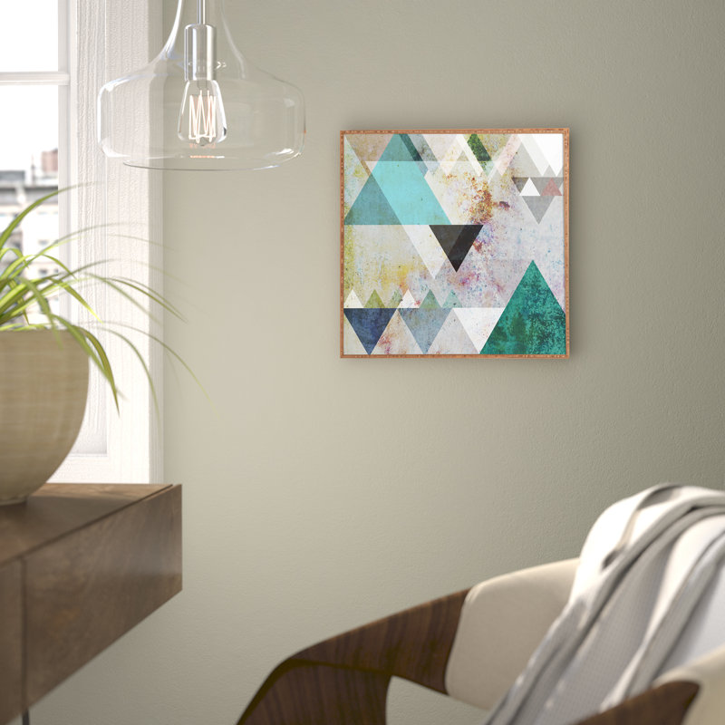 Dariga " Graphic 3 Blue " by Marieke Boehmer, 20" H x 20" W x 1" D