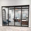Cloisons 4 pièces en verre transparent - Portes coulissantes - Portes de placard-55388123-55388128