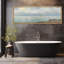 «Coastal Ocean Scenery Relaxing Calm», impression sur toile encadrée surdimensionnée-111653936-111653937