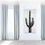 Grande toile de cactus | Décoration de salon élégante