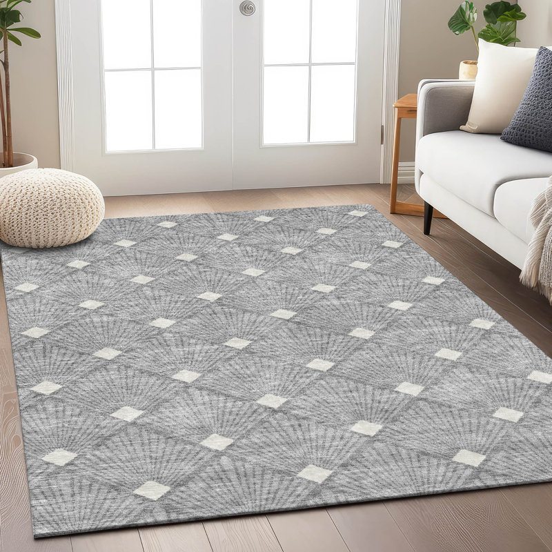 Tapis intérieur / extérieur Maliana, Rectangle 2 pi 6 po x 3 pi 10 po