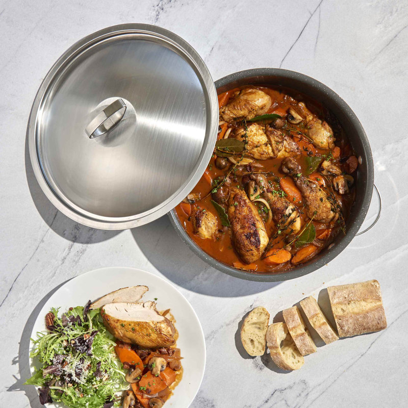 Verde Braiser Pan With Lid