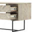 Bureau 2 tiroirs en bois d'acacia naturel