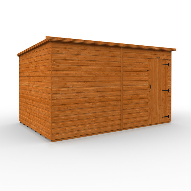 12x8w Tiger Shiplap Windowless Pent