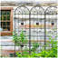 Ensemble de 2 treillis de jardin en métal 86,7 po x 19,7 po antirouille-1120098258