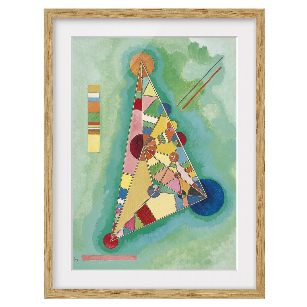 Gerahmtes Poster Dreieck von Wassily Kandinsky