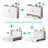 Murphy Bed Queen With Charging Station & Drawer, White-2106037913