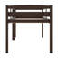 Lit mezzanine bas en bois avec échelle-858322153