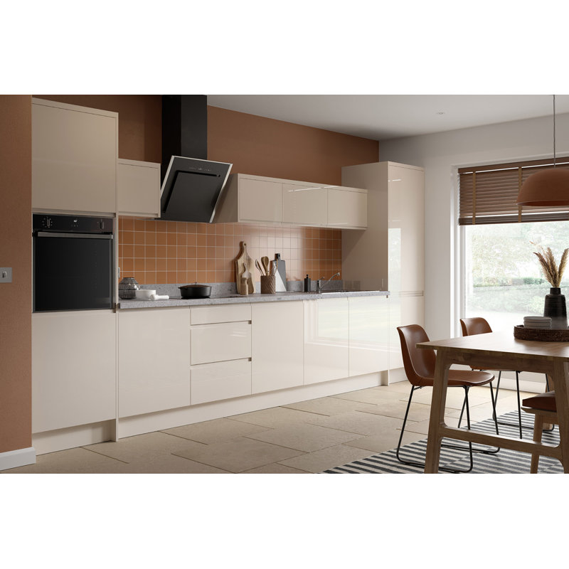 Kitchen Kit Flatpack J Pull Gloss Plinth, Cashmere