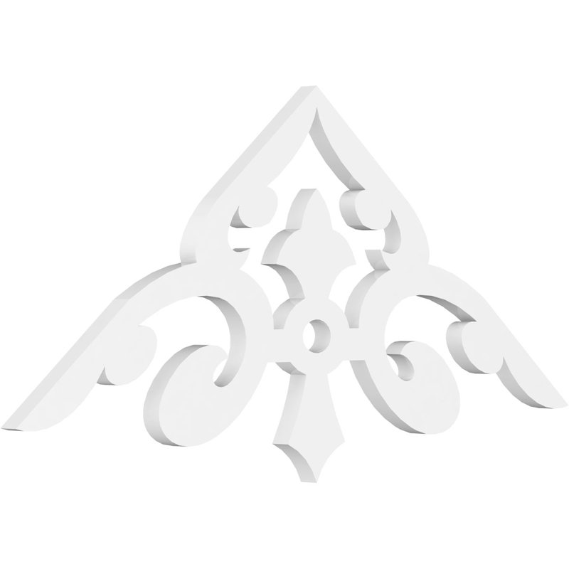 Whitman Architectural Grade PVC Gable, 15" H x 36" W x 1" D, 10/12
