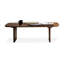 Table basse en noyer massif