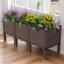 Boîte à fleurs d'extérieur en polypropylène pour légumes, fleurs et herbes