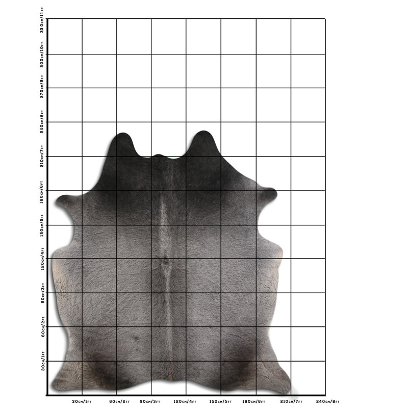 Cowhide Rug Natural Grey