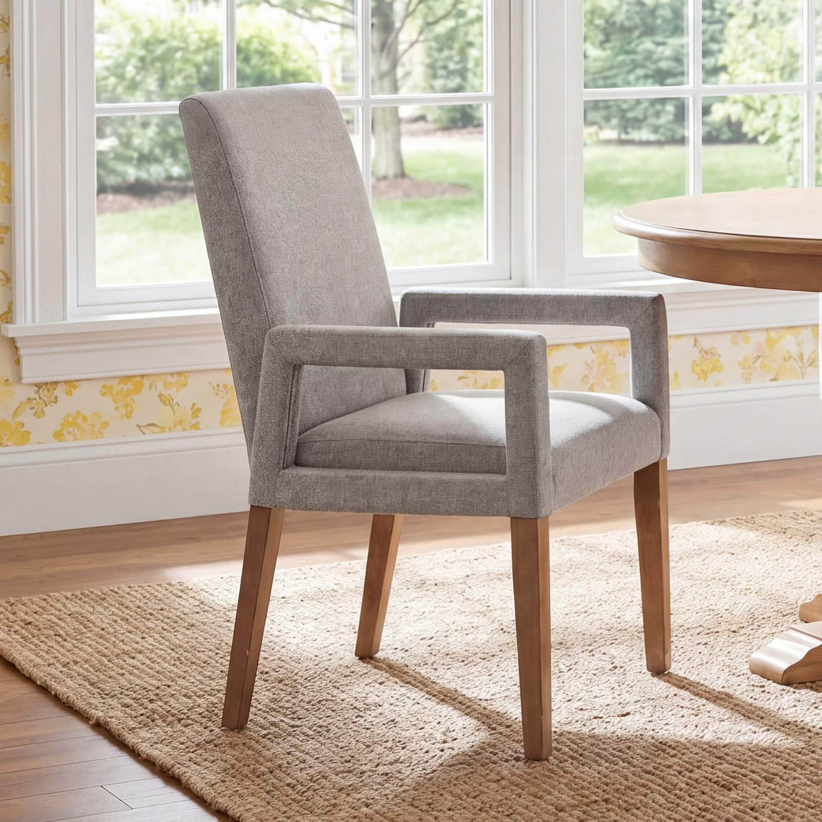 Risette Oak Dining Armchair, White