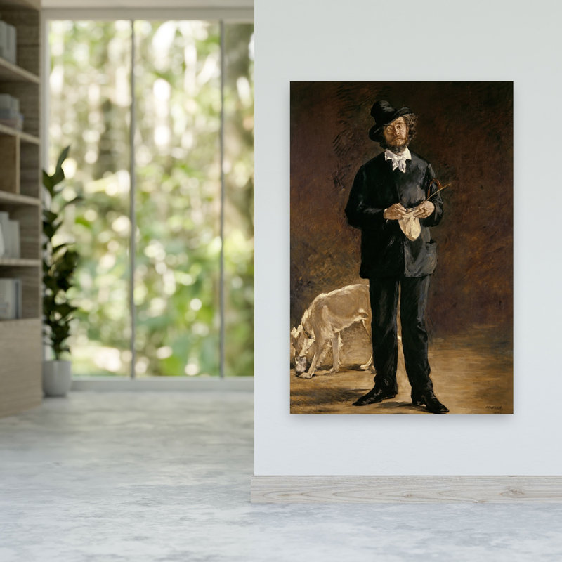 The Artist, Or Portrait Of Gilbert Marcellin Desboutin, 1875 Abstract Contemporary Dog Portrait Wall Art Print