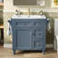 Meuble-lavabo avec lavabo, armoire de salle de bain avec 2 tiroirs et rangement basculant, conception de lavabo simple moderne-867777467