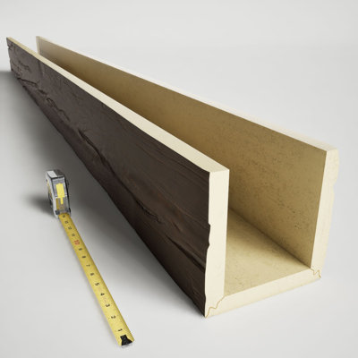 Riverwood Endurathane Faux Wood 3-Sided Ceiling Beam (U-beam)