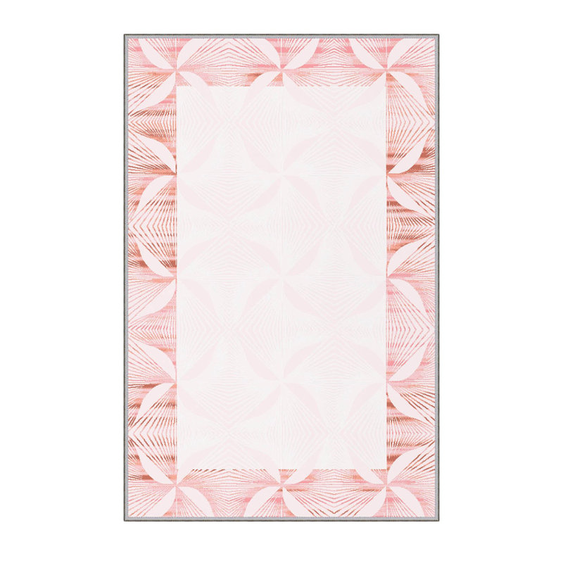 Antibacterial Woven Carpet (3D Digital Print) 4.0 x 5.9 Feet, 100% Polyester, Pile Height: 0.3 Inches | PVC Felt Dot Non-Slip Underside, Machine Washable, Perfect for Living Room & Bedroom Decor