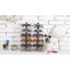 Wood 10 Compartment Makeup Organiser