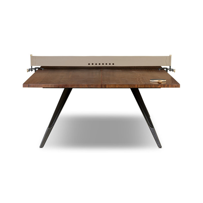 Ping Pong Table-Ebonized Oak Veneer, Black