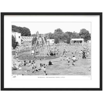 Woking, Swimming Pool C1955 by Francis Frith - Single Picture Frame Print