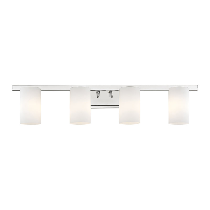 Éclairage pour meuble-lavabo 4 lumières Ariellah, Chrome poli