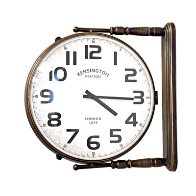 Bronze Double Sided Clock