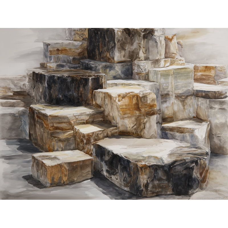 Petrified Ascent, 53" H x 40" W