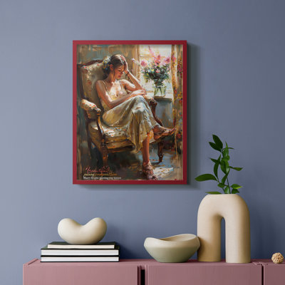 WOMEN Series CCCCXIX - reproduction encadrée de qualité supérieure - prête à être accrochée - aucun clou requis