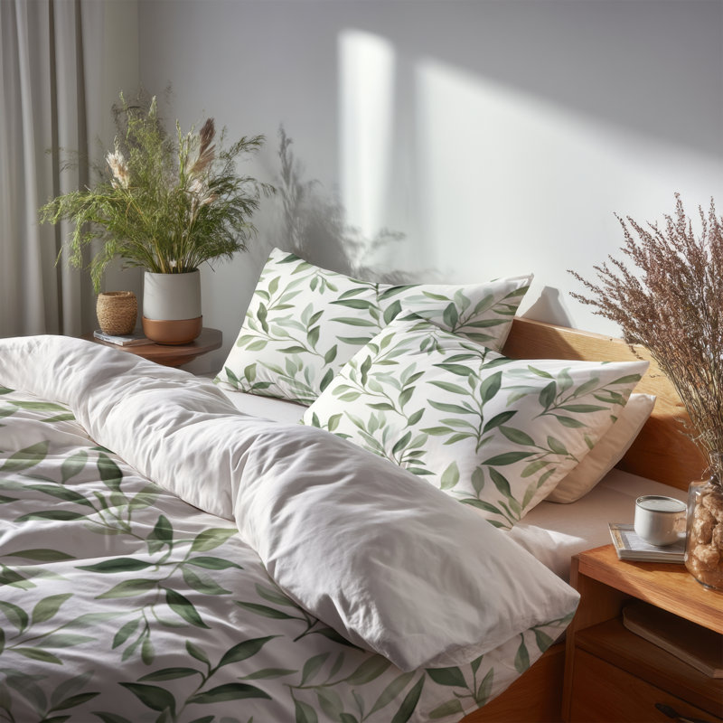 Ensemble de literie 3 pièces Country Farmhouse - Ensemble de housse de couette et coussin décoratif