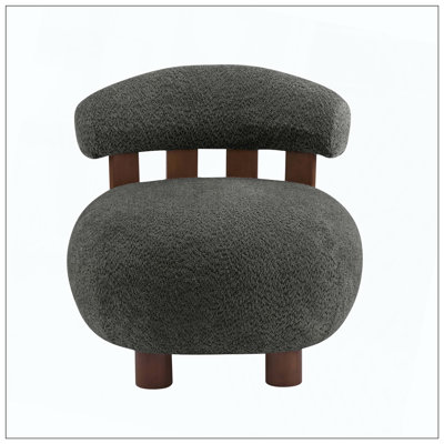 Chaise d'appoint moderne en tissu Boucle pour sièges de salon confortables