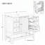 Meuble-lavabo 36 po avec lavabo en céramique-443888198