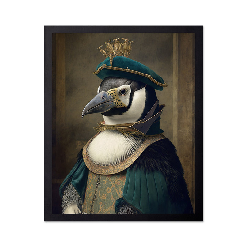 Pingouin aristocratique, Sans cadre, Affiche, H 24 po x l 32 po