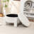 Upholstered Round Storage Ottoman-685145771