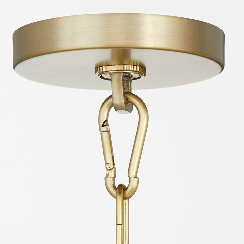 Luminaire suspendu 1 lumière Monsita, Antique Brass
