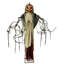 Champ de maïs et citrouille avec citrouille animatronique animée avec lumières et son, décoration d'Halloween d'intérieur / d'extérieur couverte